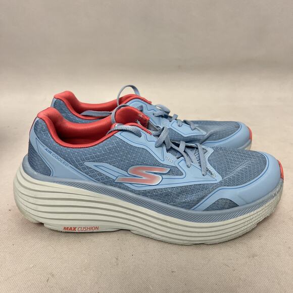 Skechers Max Cushioning Endevour Womens Size 11 Blue Running Shoes Sneakers - Picture 6 of 12